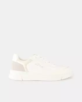 Низкие женские кроссовки Slam в форме корзины с логотипом и шнуровкой Mustang, белый