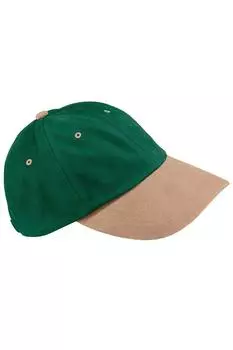 Низкопрофильная бейсболка из плотного матового хлопка Beechfield, зеленый