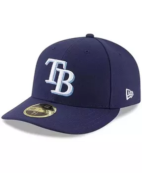 Низкопрофильная кепка приталенного кроя Tampa Bay Rays Authentic Collection 59FIFTY On-Field New Era, синий