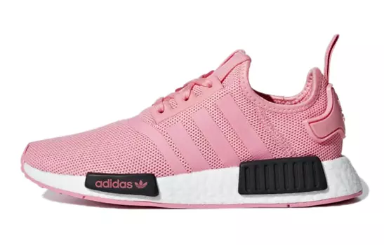 NMD_R1 Детские кроссовки GS Low-top розовые/черные Adidas Originals