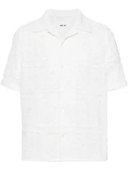 NN07 футболка Julio в технике кроше, белый