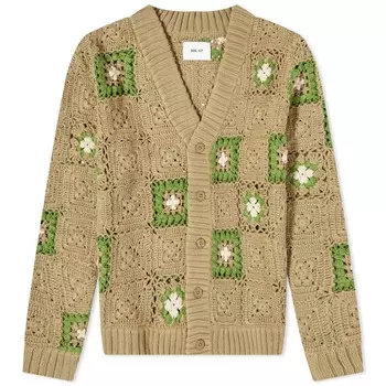 NN07 Кардиган Nate крючком, хаки