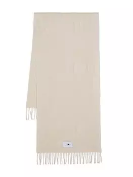 NN07 шарф с бахромой, серый