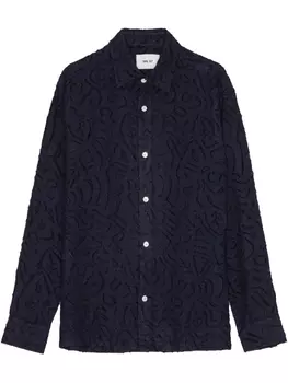 NN07 вышитая рубашка, синий