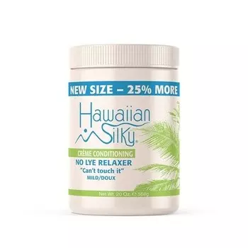 No Lye Relaxer Мягкий бежевый 20 унций Hawaiian Silky