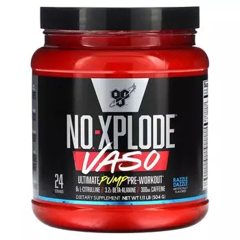 No-Xplode VASO, Предтренировочный комплекс Ultimate Pump, Razzle Dazzle, 1,11 фунта (504 г) Bsn