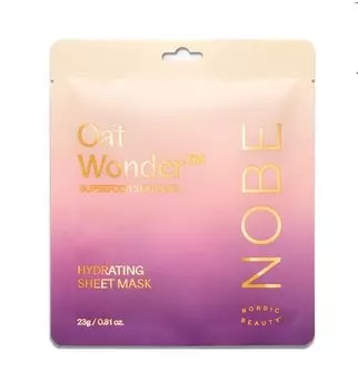 NOBE Oat Wonder Sheet Mask, увлажняющая тканевая маска для лица, 1 шт.