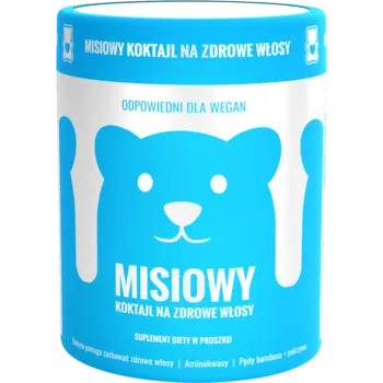 Noble Health Misiowy koktajl na zdrowe włosy пищевая добавка порошковая с биотином и аминокислотами, 110 г/1 упаковка