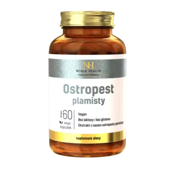 Noble Health веганская пищевая добавка с экстрактом семян расторопши, 60 капсул/1 упаковка