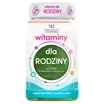 Noble Health Witaminy dla Rodziny пищевая добавка в виде жевательных резинок для детей и взрослых с комплексом витаминов, 60 шт./1 упак.