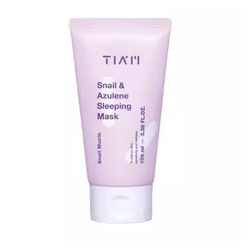 Ночная маска Tiam Snail & Azulene 92% крем с муцином улитки для сухой чувствительной кожи Tia'm