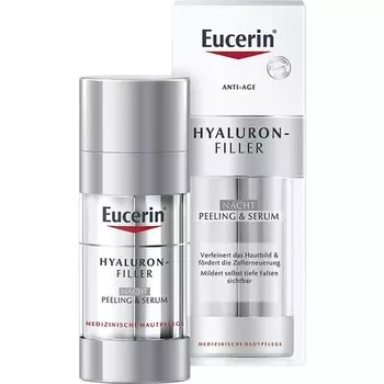 Ночная отшелушивающая сыворотка Anti-Age Hyaluronic Filler, Eucerin