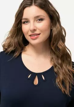 Ночная рубашка 2 PACK KEYHOLE NECKLINE Ulla Popken, темно-синий