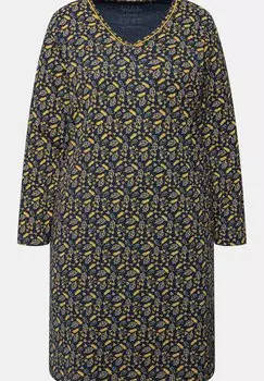 Ночная рубашка 2 PACK OF SLEEP TEES- WINTER FLORAL Ulla Popken, темно-синий