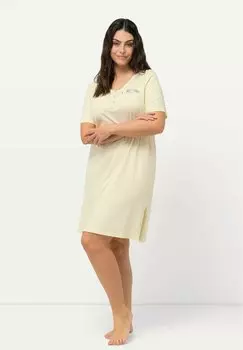 Ночная рубашка 2 PACK PEACH PRINT SHORT SLEEVE Ulla Popken, светло-голубой
