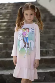 Ночная рубашка Bibi & Tina "Ночная рубашка Bibi & Tina", цвет Pink Dogwood