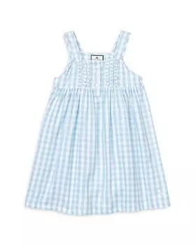 Ночная рубашка Charlotte в клетку для девочек Petite Plume — Baby, Little Kid, Big Kid, синий