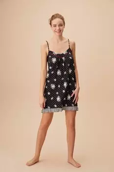 Ночная рубашка - Черный - Базовый SUWEN