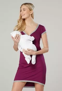 Ночная рубашка CIOWA DO SZPITALA Z FUNKCJ KARMIENIA Chelsea Clark, фиолетовый