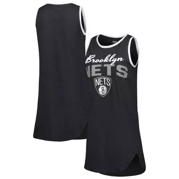 Ночная рубашка Concepts Sport Brooklyn Nets, черный