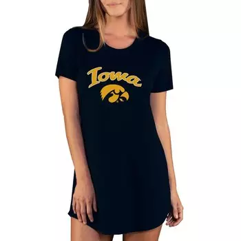 Ночная рубашка Concepts Sport Iowa Hawkeyes, черный