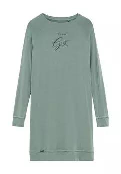 Ночная рубашка, длинный рукав, принт, для женщин JOCKEY, цвет 726 Coral Mist