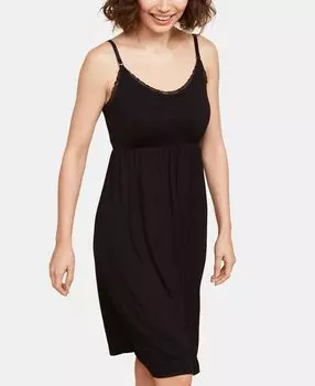 Ночная рубашка для кормления грудью и беременных Babydoll с застежкой на застежку Motherhood Maternity, черный