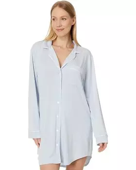Ночная рубашка Eberjey Gisele Nightshirt, цвет Ice Blue/Ivory