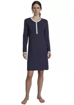 Ночная рубашка GTZBURG с крутым принтом по всей поверхности для стильных вечеров, цвет Blau-Dunkel-Punkte