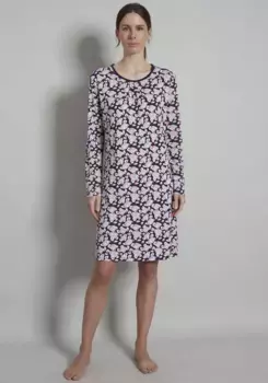Ночная рубашка GTZBURG с ярким принтом по всей поверхности, синий