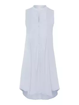 Ночная рубашка Hanro Cotton Deluxe 90cm, светло-синий