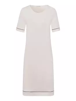 Ночная рубашка Hanro Natural Comfort 90cm, розовый/натуральный белый