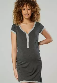 Ночная рубашка Happy Mama, темно-серый