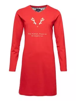 Ночная рубашка Happy Shorts Xmas, красный