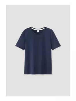 Ночная рубашка Hessnatur Schlafshirt, темно-синий