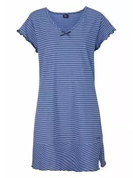 Ночная рубашка HIS, цвет blau-geringelt