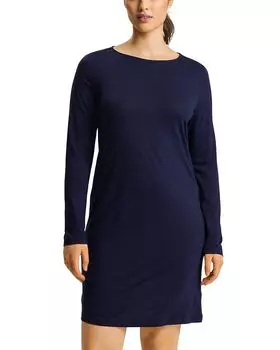 Ночная рубашка из натуральной ткани Hanro, синий