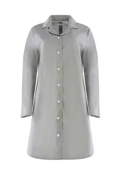 Ночная рубашка из шамбре с длинными рукавами seidensticker, цвет Hellgrau