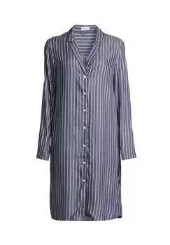 Ночная рубашка классическая сеть Seidensticker, синий