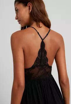 Ночная рубашка LASCANA, черный