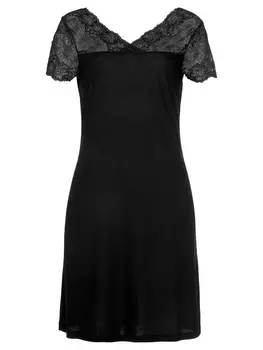 Ночная рубашка LASCANA, черный