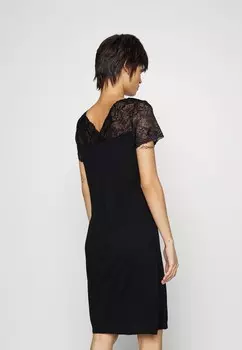 Ночная рубашка LASCANA, черный