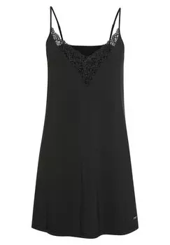 Ночная рубашка LASCANA, черный