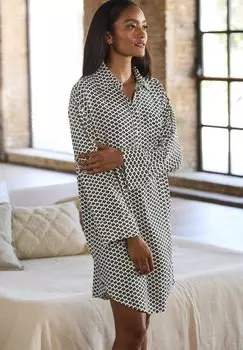 Ночная рубашка LASCANA, черный