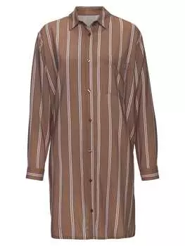 Ночная рубашка LASCANA, цвет braun gestreift