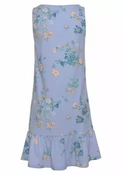 Ночная рубашка LASCANA, фиолетовый