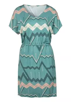 Ночная рубашка LASCANA, изумрудный