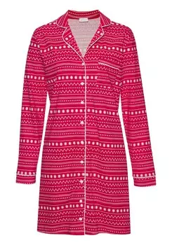 Ночная рубашка LASCANA, красный