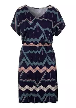 Ночная рубашка LASCANA Nightgown, цвет marine blue/smoke blue