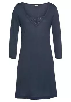 Ночная рубашка Lascana, ночной синий